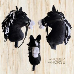 Black Hobby Horse White Nose