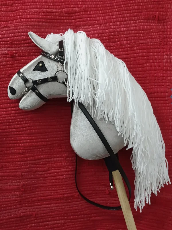 Silver Pearl Hobby Horse Mane View