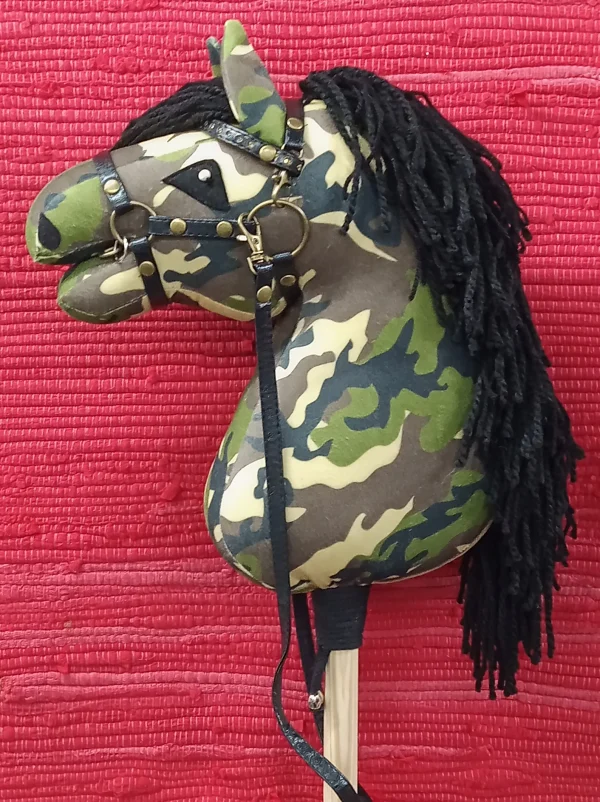 Camo Hobby horse side view