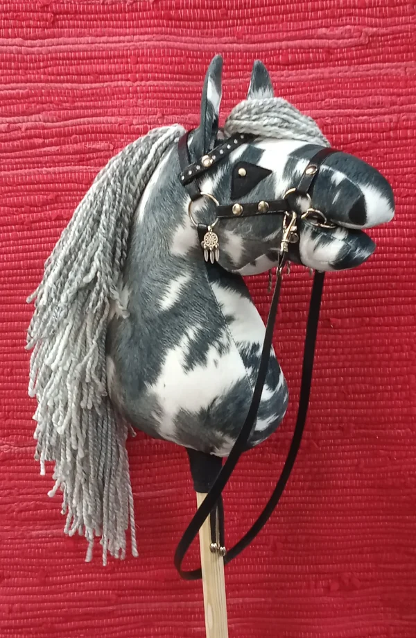 Paint Black and White Hobby Horse Front