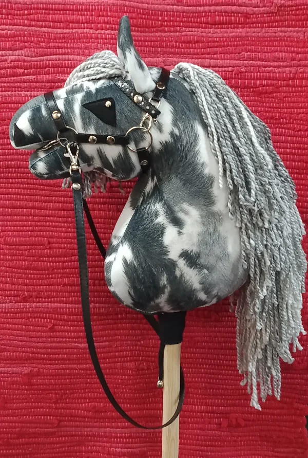 Paint Black and White Hobby Horse Left