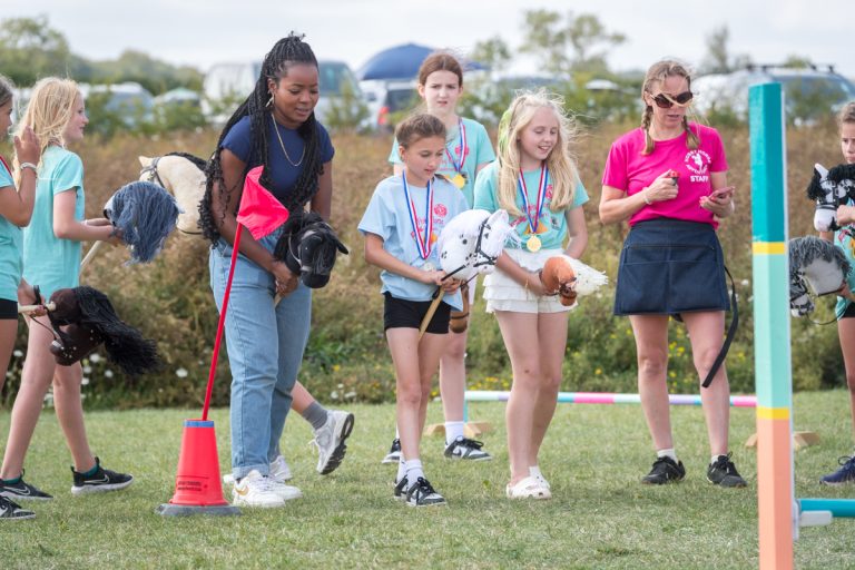 Grand National at Hobby Horse Camp BBC Presenter